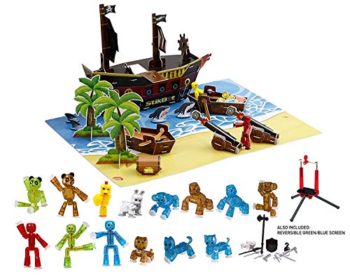 Zing Stikbot Movie Set Deluxe- Pirate Set Action Figure