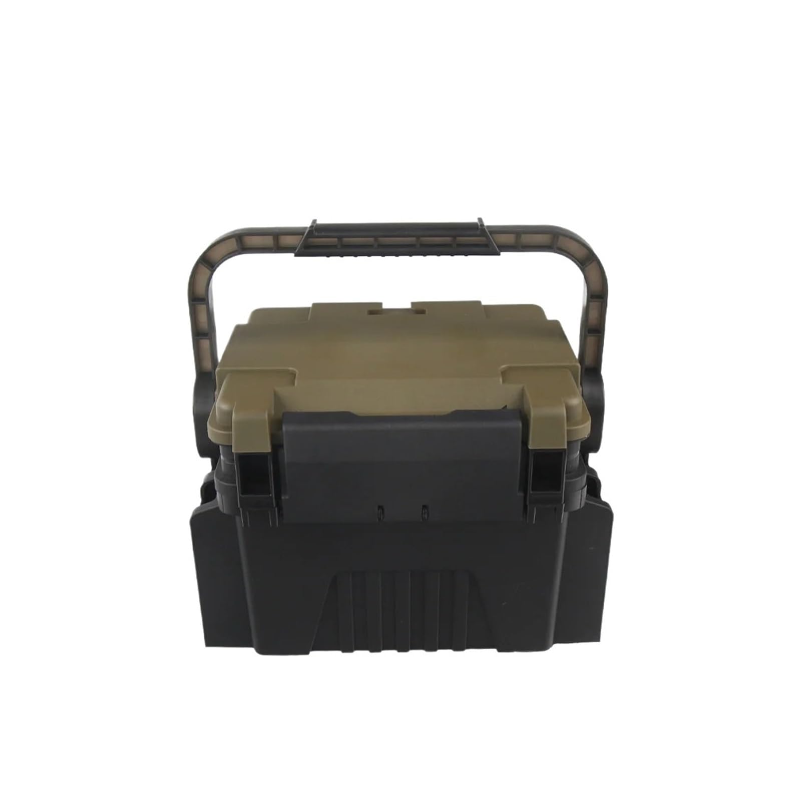 Grande boîte de matériel pêche marron pour ranger appâts et accessoires
