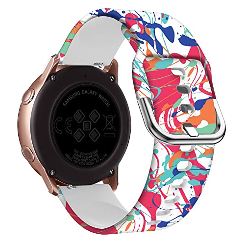 Bracelet montre silicone Garmin Venu SQ anti-irritation motif Agate chic