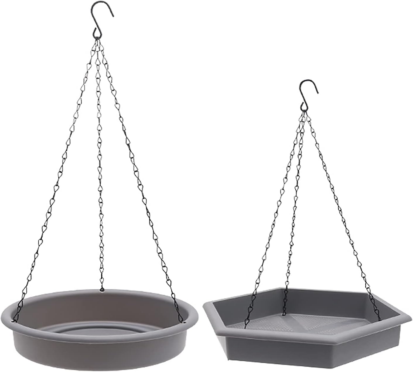 Sqxaldm Vogelfutterstation & Vogeltränke 2-in-1 - 23x23cm Aufhängbare Vogeltränke Aus Kunststoff Für Garten & Balkon