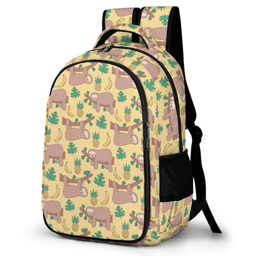 Sac à dos avec poches pour le camping et le voyage motif ananas