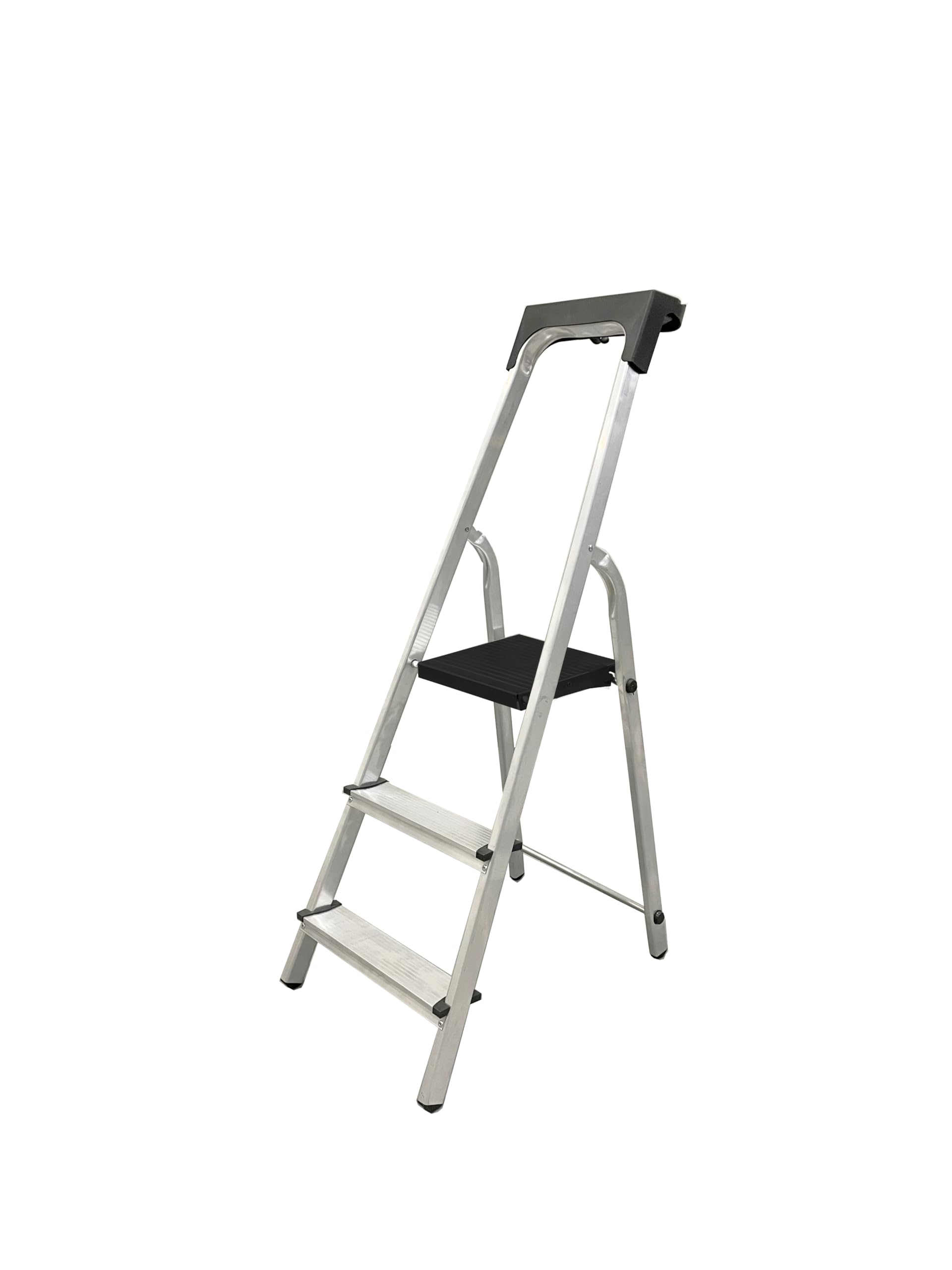MYPRO ® PREMIUM LINE Aluminium Step Ladder, Lightweight,Portable, Heavy Duty Platform Steps, 3 4 5 6 7 8 Step, EN131 Certified, 150KG Capacity, Ideal for Trade & DIY (3-Step & Tool Tray) — image 1
