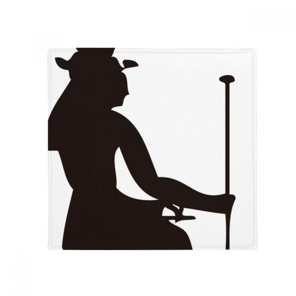 Tapis de sol Pharaon d'Égypte lavable anti-slip pour porte d'entrée et salon 50x50cm