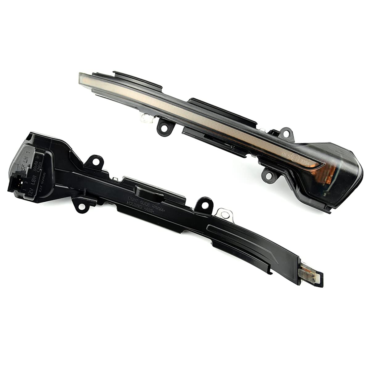 2 pezzi LED Dinamico Indicatore di direzione Luci per specchietto retrovisore Compatibile per Seat Leon III Mk3 5F Ibiza KJ Mk5 V Arona