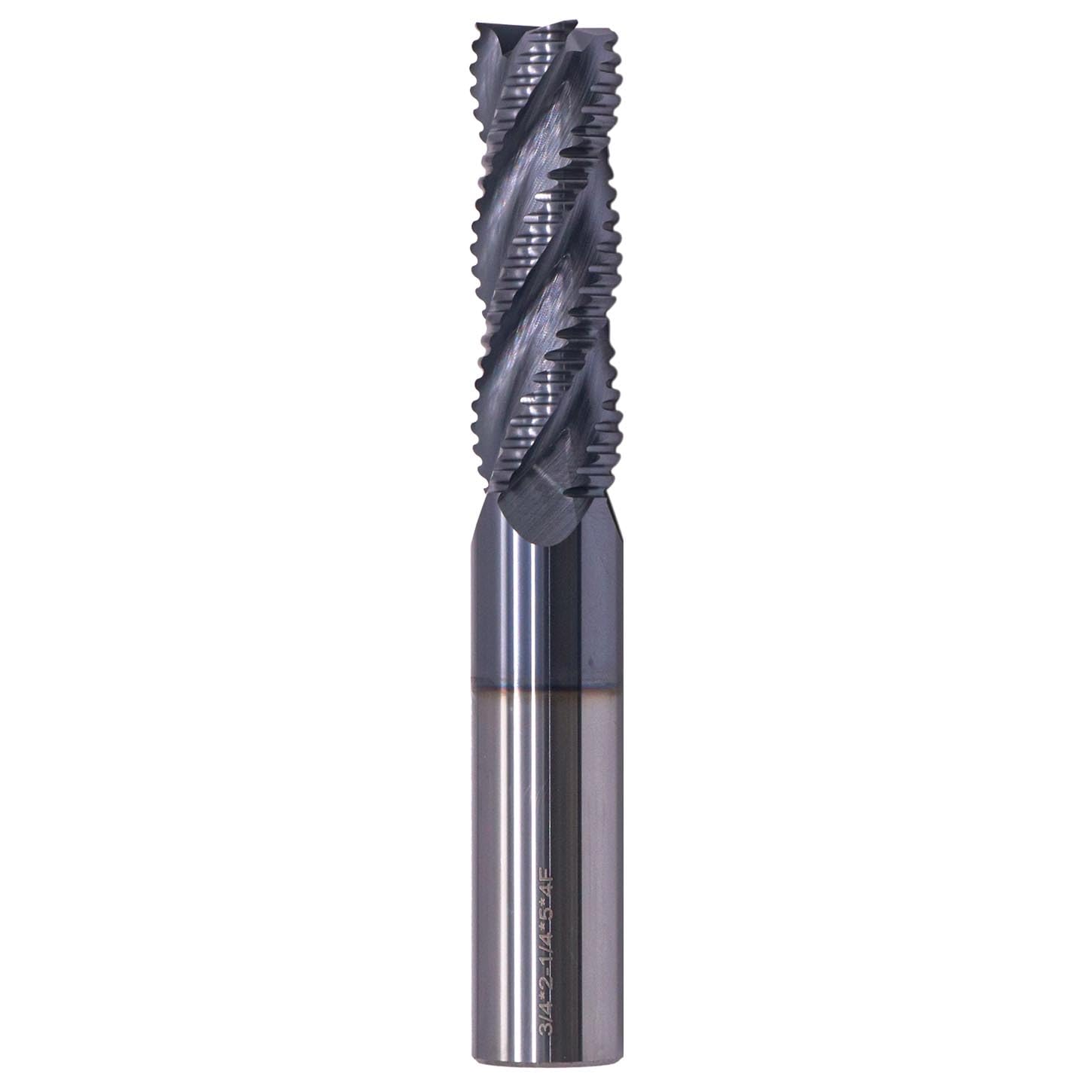 BestParts 3/4" Solid Carbide Long Roughing End Mills - ALCrSiN Nano Coated, 4 Flute, 35 Degree Helix, 3/4" Cutting Diameter, 3/4 inch Shank Diameter, 2-1/4" Length of Cut, 5" Overall Length
