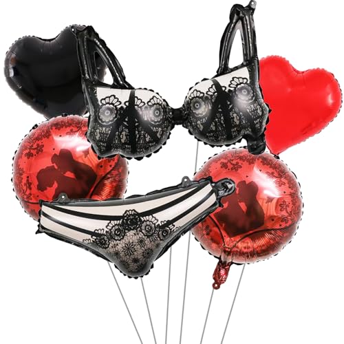 Bachelorette Party Decorations Balloon Wedding Decoration Set with Lingerie Design Balloons for Engagement, Game Night Las Vegas Birthday Graduation Prom Party Bachelorette Balloons