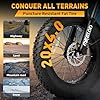 MEELOD Electric Bike for Adults，Electric Mountain Bike 1008W Brushless Motor/ 624Wh Removable Battery, 28MPH 20" Fat Tire Electric Bike (DK200DM) #3