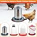 Chicken Water Heater for Winter, 6'' Heated Waterer Base for Metal/Plastic Poultry Waterer, 2-Temperature Settings, Built-in Thermostat (140°F - 194°F), Silicone Coop Heater with 6ft Power Cord (1PC)