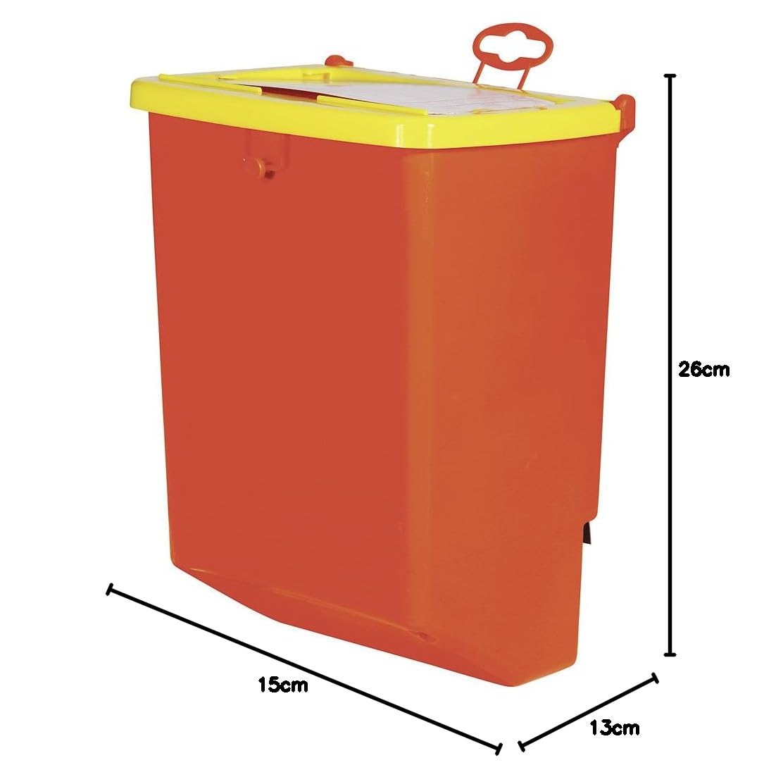 Kerbl Pet Futterautomat für Kaninchen, Futterspender, 2500ml Fassungsvermögen, rot, 1x Fressplatz, mit Abdeckung, einfache Befestigung (Packung mit 2)