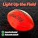 GlowCity Glow in The Dark Football - Light Up, Youth Size Footballs for Kids - LED Lights and Pre-Installed Batteries Included﻿