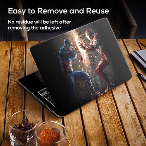 Image of Full Body Laptop Skin /Sticker /Cover Bubble-Free| Laminated| Removable| HD Quality Sticker for Laptops Upto 15.6 Inches Compatible with Hp /Dell /Acer /Lenovo /Asus etc.(DSGN-523)
