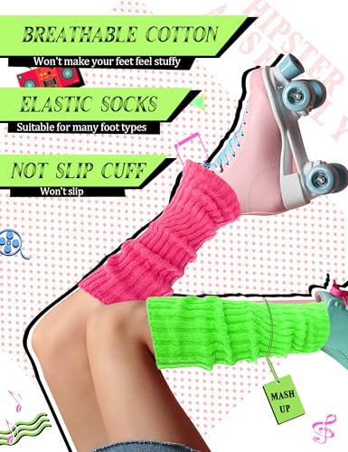 Leg Warmers 3 Pairs Costume Accessories for Women, Women's Heavy Soft Extra Long Leg Warmers2