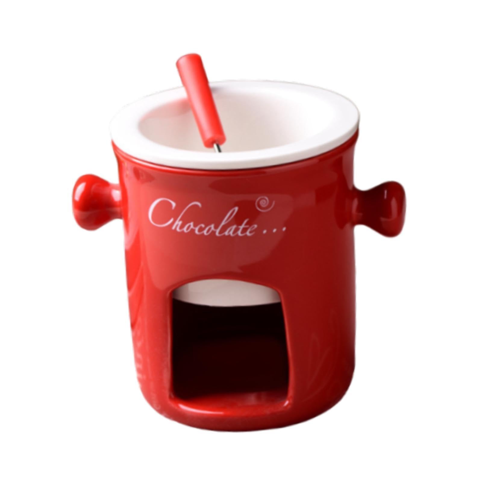 Tasse pour anniversaire et caquelon à fondue rouge à offrir à vos proches