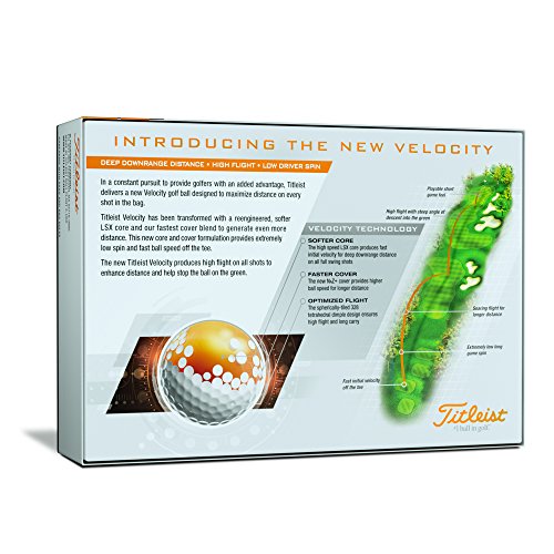 Titleist-Velocity-Visi-Golfball-Herren-Weiss-Einheitsgroesse Titleist Velocity Visi Golfball, Herren, Weiß, Einheitsgröße