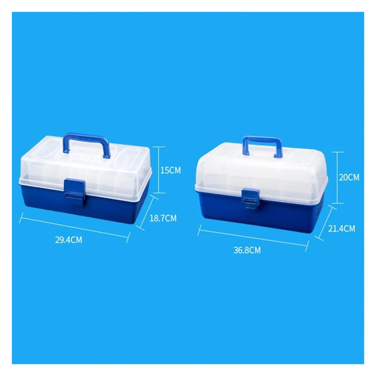 Scatola di immagazzinaggio Portatile a 3/4 Strati Custodia Protettiva for Esche Artificiali Ami da Pesca Lenze Attrezzatura da Pesca Organizzatori for Attrezzature da Pesca per ami, Esche