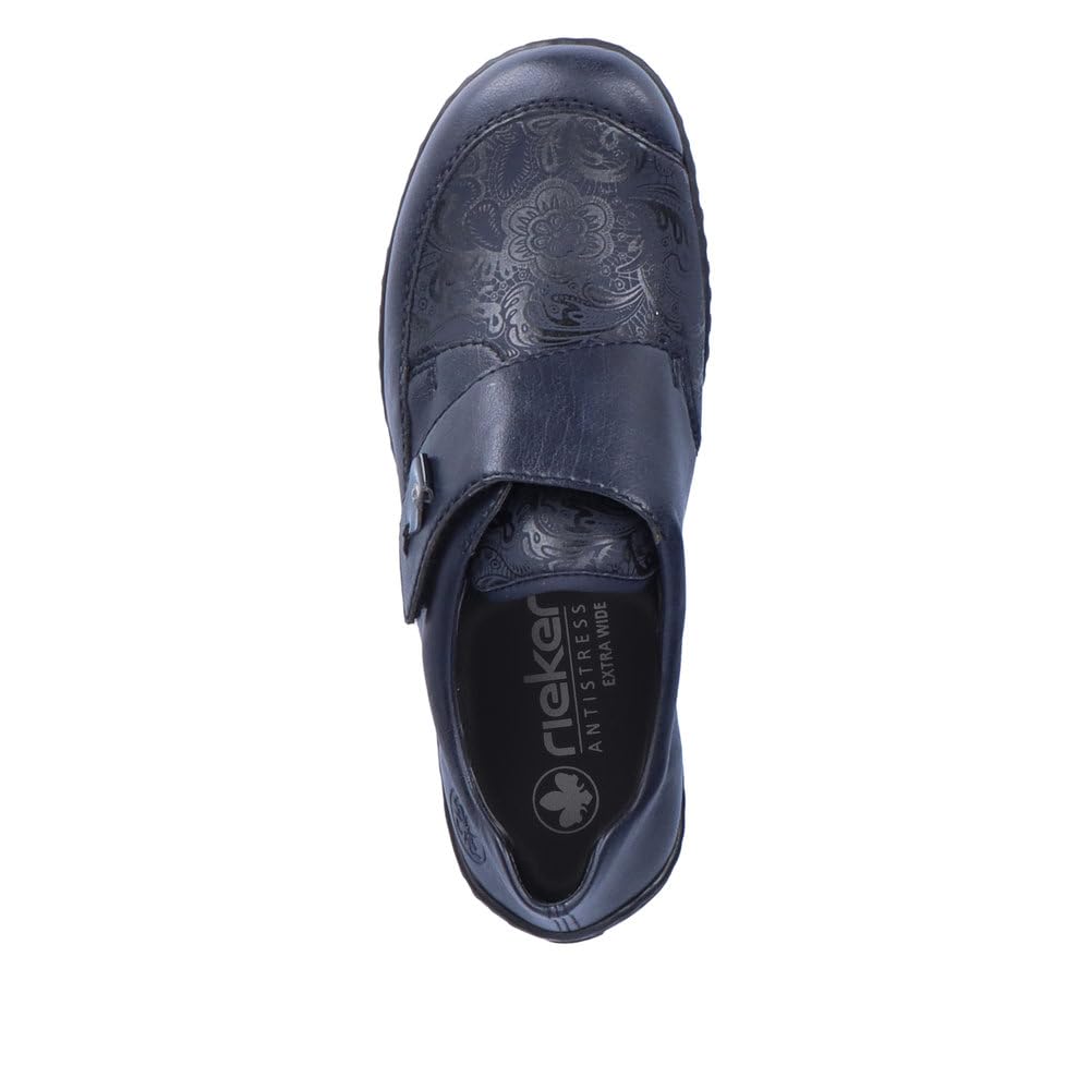 Rieker N3945-40 Damen Sneaker High Synthetik in Silber - Gr. 36