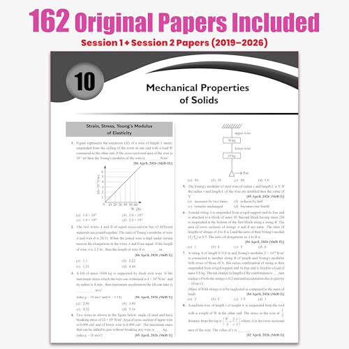 Image of PW JEE Main 8 Years (2019 - 2026) PYQs Physics Chapterwise and Topicwise | All 162 Sets Previous Years Solved Papers For JEE Main 2027 Exams | Concentrate on Relevance