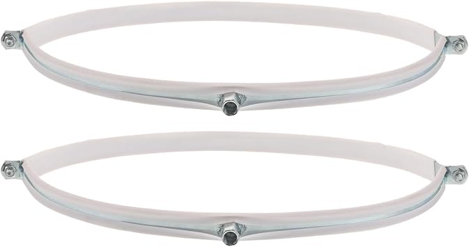 2pcs Split Ring Pipe Hangers for 12.4 Inch Od Tubes Galvanized Iron
