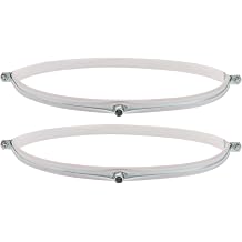 2pcs Split Ring Pipe Hangers for 12.4 Inch Od Tubes Galvanized Iron