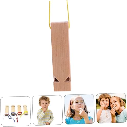 Miniatura 8 de Juguete de silbato de tren de madera sin terminar para niño y niña, instrumento musical para niños y niñas, regalo de cumpleaños y vacaciones,