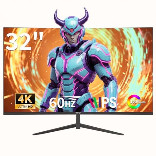 32 Inch 4K UHD Monitor (3840x2160), IPS,60Hz Refresh...