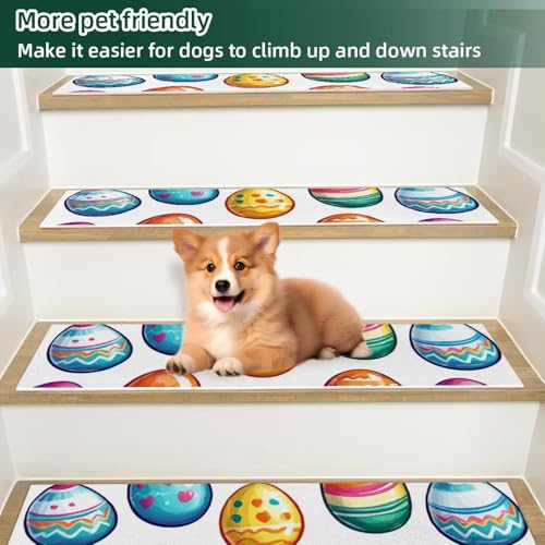 Alfombrillas antideslizantes para evitar caídas en escaleras de madera con diseño lavable 6