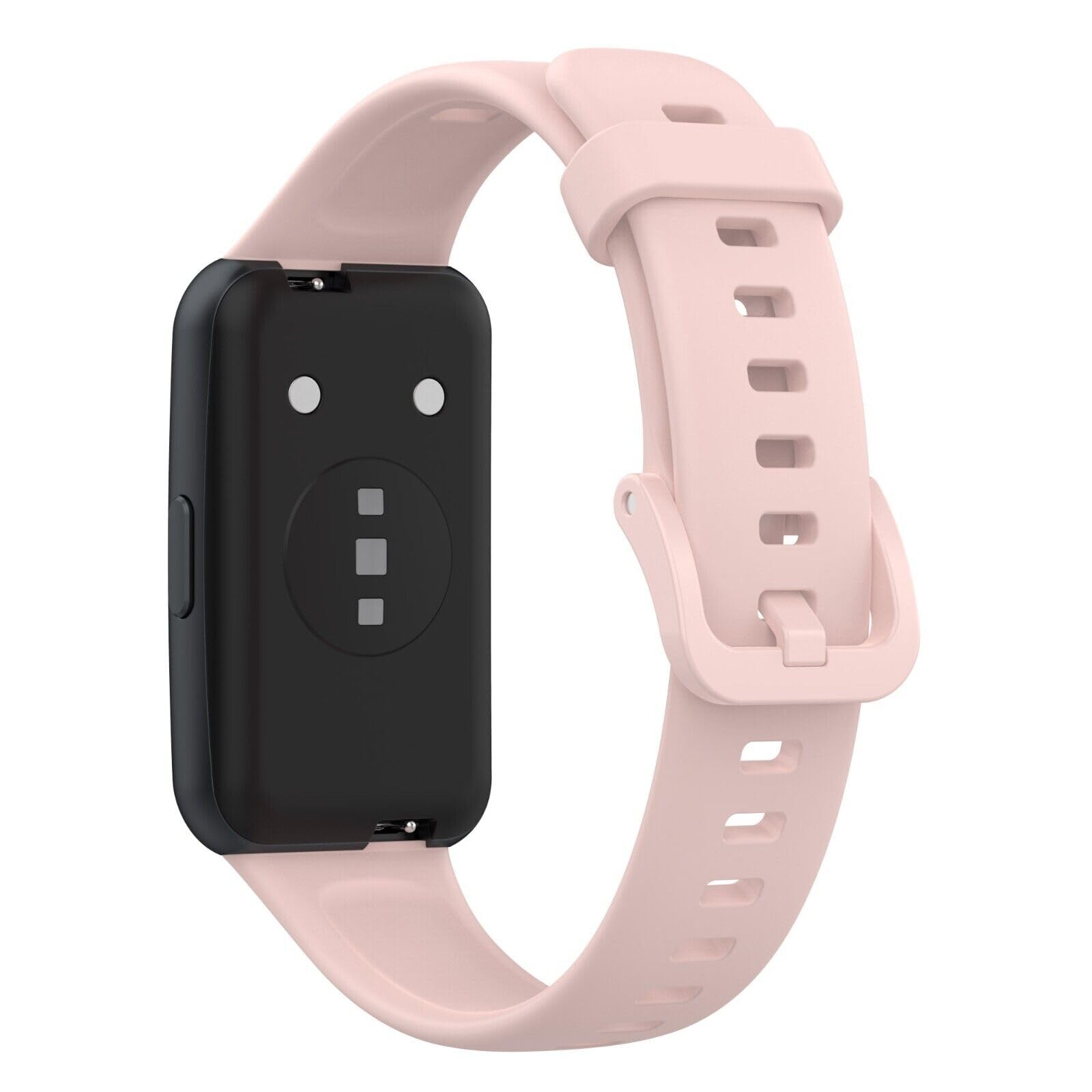 Panda Bobo For Huawei Band 7 (LEA-B19) Replacement Silicone Sport Watch band Strap (Light Pink) - Image 2