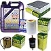 Produktbild QR-PARTS 69379134 Filter Set Inspektionspaket 5 Liter Liqui Moly Motoröl Leichtlauf High Tech 5W-40 MANN-FILTER Innenraumfilter Kraftstofffilter Luftfilter Ölfilter