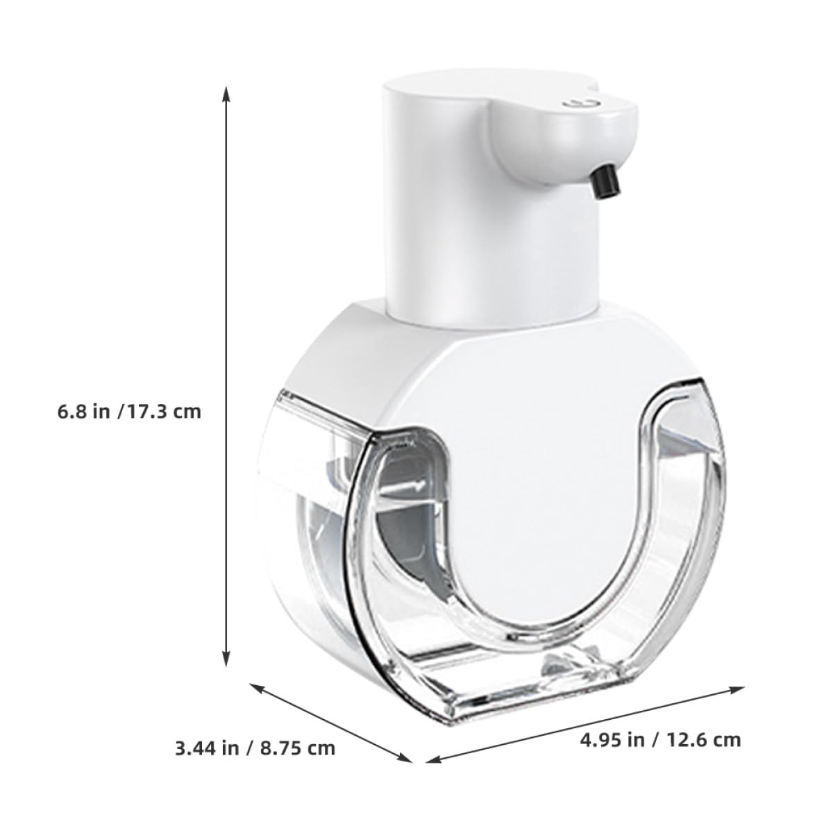 GALPADA Distributore Automatico di Sapone da Tavolo da Parete Sensore a Infrarossi, Erogatore Ricaricabile di Schiuma Regolabile per Cucina e Bagno, Dispenser senza Contatto per Mani