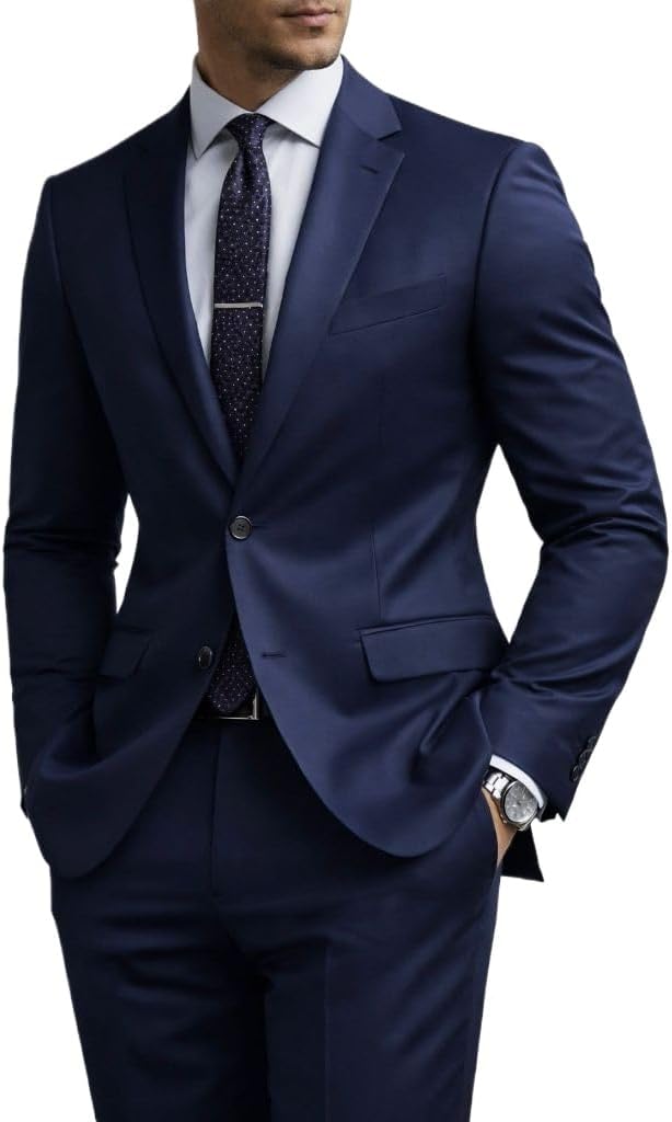 Terno Masculino Slim Italiano Paletó e Calça Social Masculina Traje Completo para Festa Casamento ou Trabalho Roupa Masculina Formal