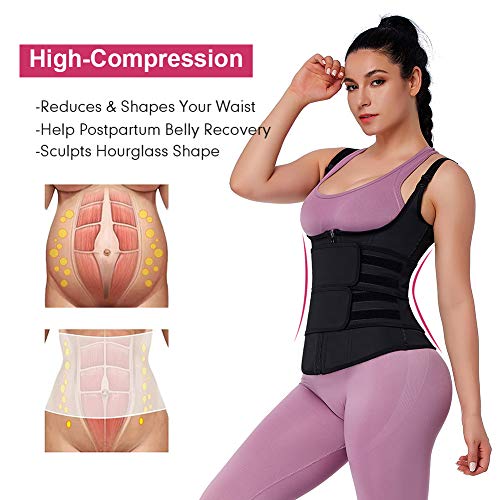 Feelingirl Women Waist Trainer Belt Tummy Control Waist Cincher Trimmer Sauna Sweat Workout Girdle Slim Belly Band #TOP1