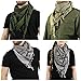 TG Shemagh Tactical Military Keffiyeh Scarf Shawl Neck Head Wrap 100% Cotton (Tan/Black)