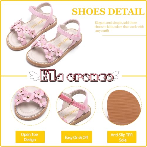 Image of Kiderence Toddler Girls Sandals Little Girls Kids Summer Shoes Toddler Sandals