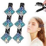 Pinces à cheveux tressées en pierre de cristal étincelante : ces pinces à cheveux tressées pour femme sont ornées de pierres de cristal soigneusement sélectionnées qui rayonnent de brillance. Parfaites pour toutes les occasions, qu'elles soient décontractées ou formelles, vous vous démarquerez sans effort comme le centre de l'attention avec ces élégantes pinces à cheveux pour le coiffage.