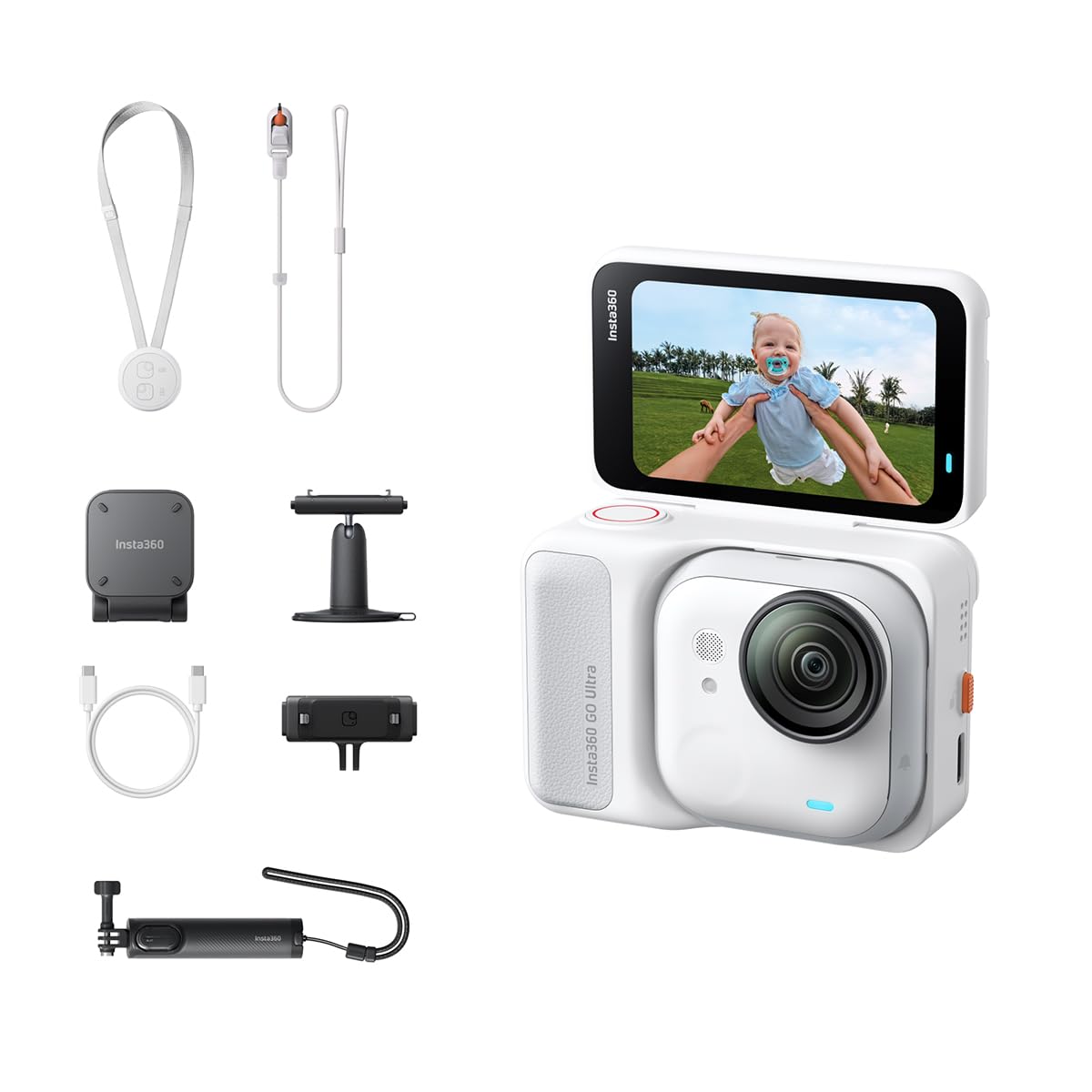 Insta360 GO Ultra 4K Action Camera Creator Bundle - Arctic White-picture-31
