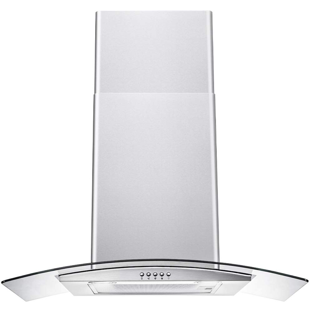 Buy DKB Range Hood 30" Inch Glass Canopy Wall Stainless Steel Kitchen