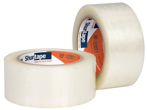 Miniatura 2 de Shurtape HP 200 Cinta de embalaje de película termofusible de grado de producción BOPP, 328.1 ft de largo x 1.890 in de ancho, transparente (paquete