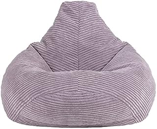 icon Dalton Kids Cord Bean Bag Chair, Lavender Purple, Large Bean Bag Chairs for Kids, Jumbo Cord Kids Bean Bags for Girls and Boys, Fluffy Bean Bags Nursery Decor Bedroom Accessories