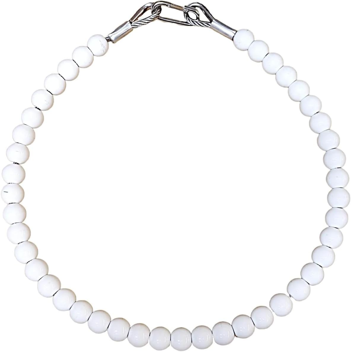 Flagpole Retainer Ring - Stainless Steel Beaded Halyard Retainer Ring - Anti Furling Flag Ring - 58” Retainer Ring to Keep Flag Close to Pole - Outdoor Flag Mounting Accessories