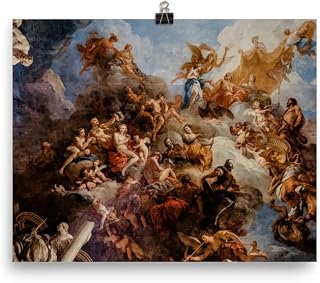 Palace of Versailles Mural Painting - Michelangelo - Poster- Wall Art for Home Decor Office Living Room Bedroom, No Frame, Range of Sizes