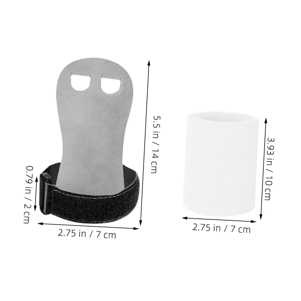 balacoo Leather Gymnastics Grips 1 Set Portable Wristbands Sweatbands Weightlifting Safety