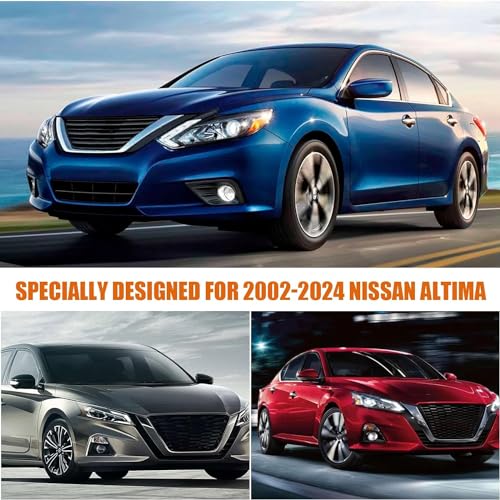 Image of Waterproof Car Covers Replace for 2002-2025 Nissan Altima, 6 Layers Silver All Weather Custom-fit Car Cover with Zipper Door & Windproof Bands for Snow Rain Dust Hail Protection