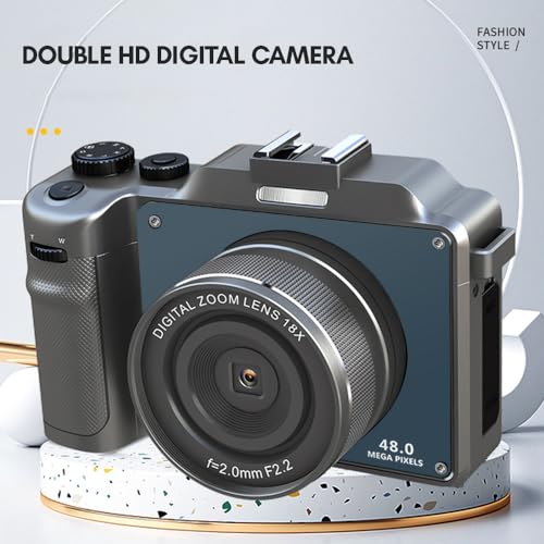 Domary Câmera digital portátil de 3,0 polegadas Câmera de vídeo 4K com montagem em sapata e furo ros