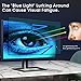 FILMEXT 2 Pack 24 Inch Blue Light Screen Filter for 16:9 Frameless Computer Monitor-Bubble Free High Clarity- Eye Care Anti Glare Blue Light UV Blocking Screen Shield for 24 inch