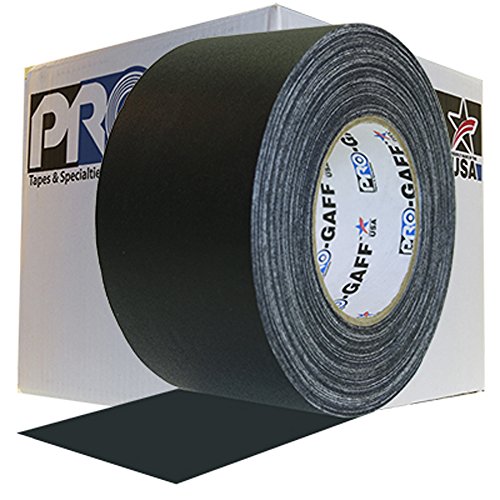 Image of Case of 16-3 Inch Black Gaffers Tape - 55 yd Rolls