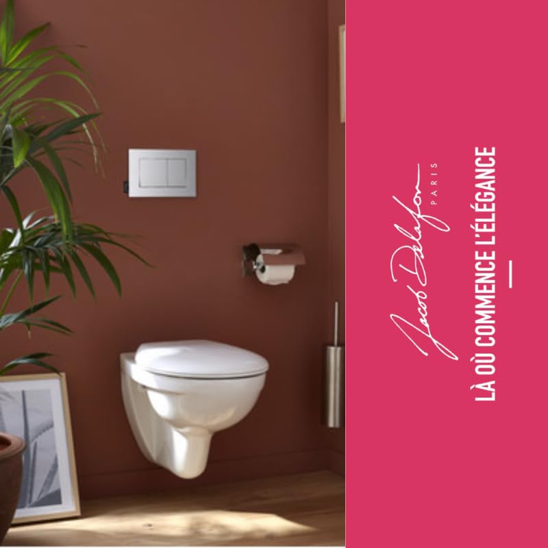 Jacob Delafon Pack WC Suspendu sans Bride Patio + Porte-Rouleau EO Classique