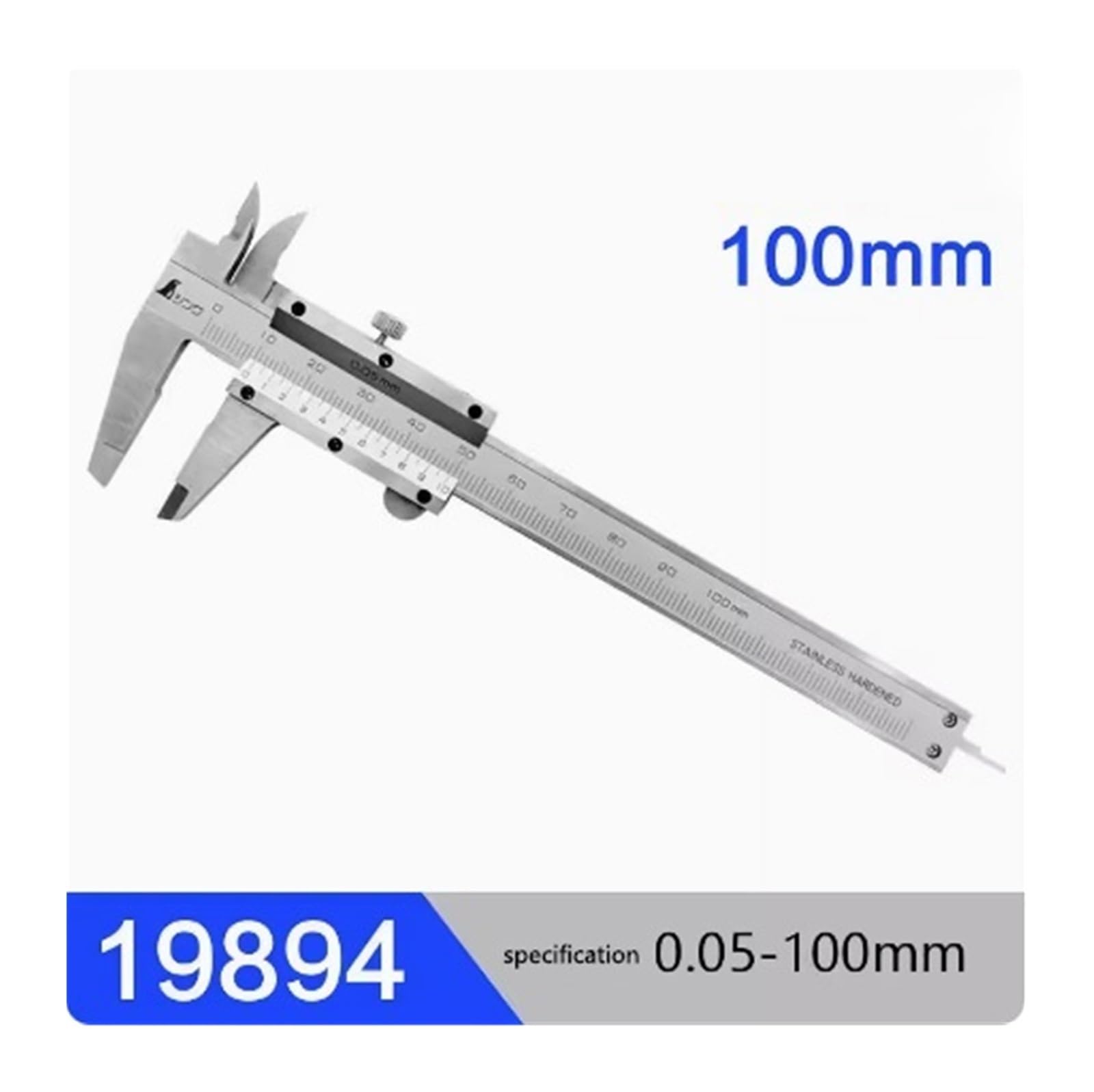 Suwmiarka Cyfrowa, Vernier Caliper Pocket For Measuring Outside Inside Depth And Gap 19892 19894 1PCS(19894-100mm)