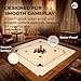 KNK Golden Carrom Board – Antique Indoor Game Approved by Carrom Federation (20mm, Champion)