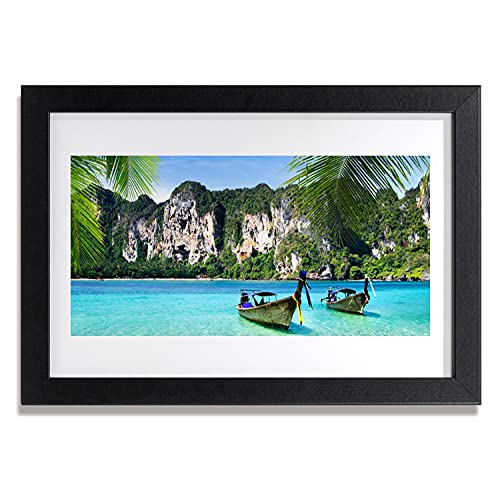 Image murale mer Tulup 30x20 cm avec cadre en MDF pour habiller un mur vide facilement