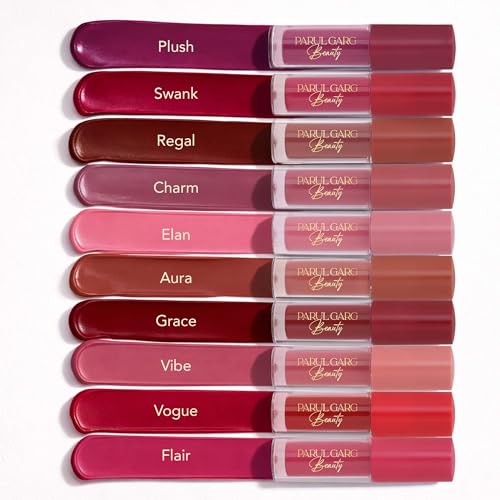 Image of Parul Garg Beauty Ultimate 10-in-1 Mini Silk Matte Liquid Lipstick Set for Indian Skin Tone | Long-Lasting, Transfer-Proof | Perfect for Gifting & Special Occasions | Pack of 10, Multicolor